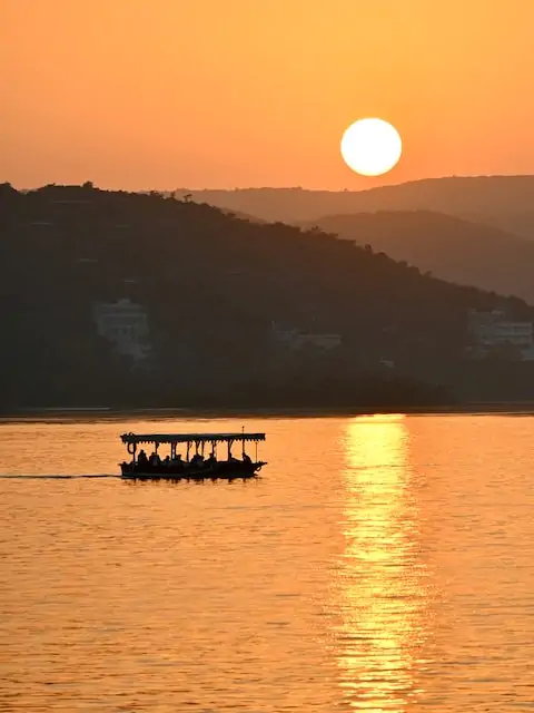 Paseo en barco en Udaipur